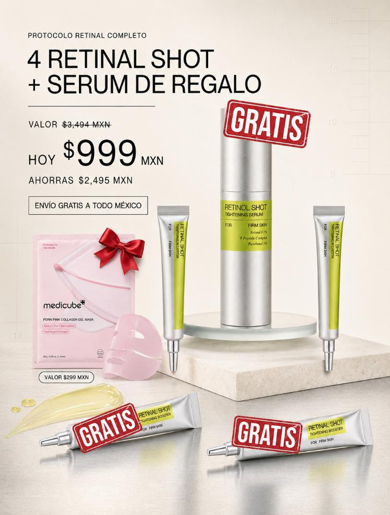 <p>Retinal Shot — 4 unidades $999 + 2 regalos</p>