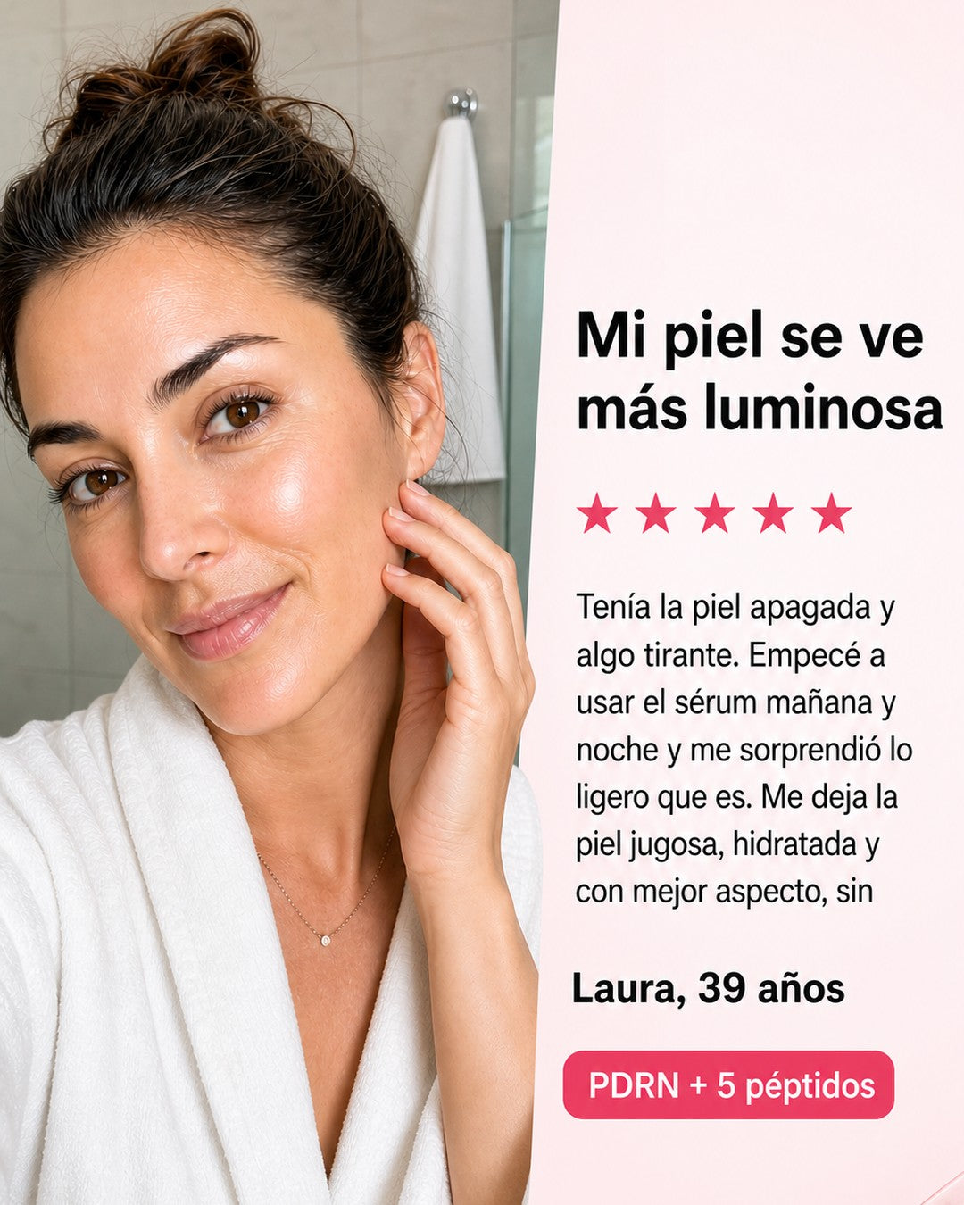 Piel mas luminosa con uso constante del serum