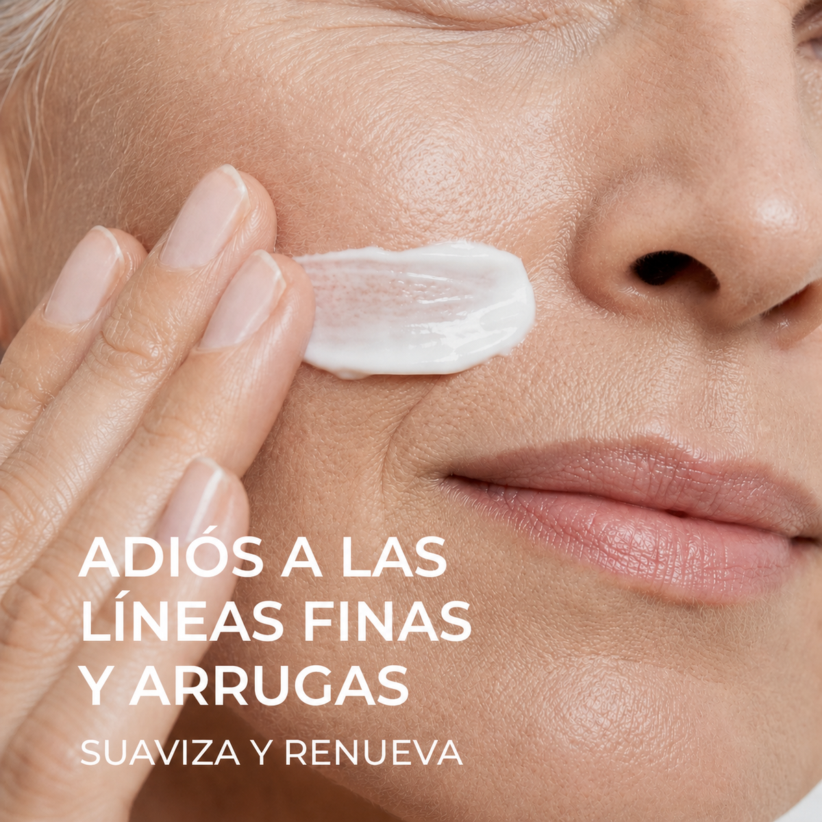 Adiós a las líneas finas y arrugas — suaviza y renueva